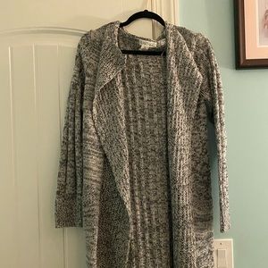 Hooded cardigan sweater
